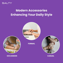 Load image into Gallery viewer, SALTY Anti Tarnish Victorian White Clover Bracelet for Women | Fancy Jewellery Gifts | Hand Band | Latest Fashion Accessories for Girls | Minimal Jewelry Design | Ideal for Gifting
