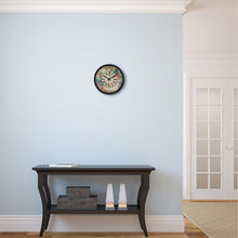 Load image into Gallery viewer, Solimo 12-inch Plastic &amp; Glass Wall Clock - Victorian Bliss (Silent Movement), Black
