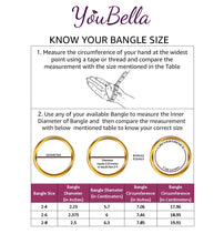 Load image into Gallery viewer, YouBella Antique Look Jewellery Silver Plated Traditional Bracelet Bangles for Women (2.4)
