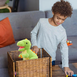 Tickles Cute Dinosaur Soft Stuffed Plush Animal Toy for Kids Boys & Girls Birthday Gifts (Color: Green Size: 30 cm)