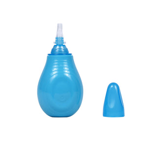 1st Step Baby Nose Cleaner/Nasal Vacuum Sucker Mucus Snot Aspirator with Ear Syringe (Blue)