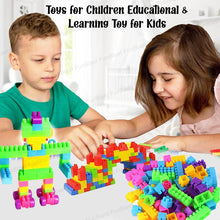 Load image into Gallery viewer, FunBlast DIY Plastic Building Blocks for Kids Building Blocks Toy for Kids Puzzle Games for Kid, Toys for Children Educational &amp; Learning Toy for Kid, Girls &amp; Boys - (250+ Blocks with 38 Wheels)
