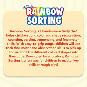 Skillmatics Silicone Rainbow Sorting Board Game - Learning & Educational Toy, Sorting, Counting & Sequencing Skills, Gift for Toddlers & Preschoolers Ages 3, 4, 5, 6
