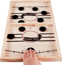 Load image into Gallery viewer, Amisha Gift Gallery Board Games for Kids String Hockey Table Board Games Indoor Games Fastest Finger Games for Kids Fast Sling Puck Board Game for Kids and Adults (Delux Hockey)
