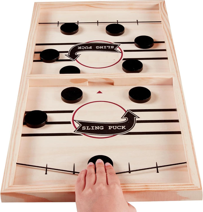 Amisha Gift Gallery Board Games for Kids String Hockey Table Board Games Indoor Games Fastest Finger Games for Kids Fast Sling Puck Board Game for Kids and Adults (Delux Hockey)