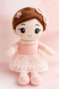 SCOOBA Soft Pink Adorable Baby Doll 40cm Medium - Polyfill Washable Cuddly Soft Plush Toy - Helps to Learn Role Play - 100% Safe for Kids (Baby Doll Pink)