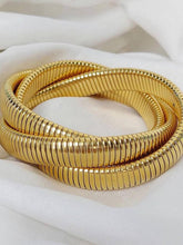 Load image into Gallery viewer, Shining Diva Fashion Latest Stylish Chunky Gold Cuff Bangle Bracelet for Women and Girls (16366b)
