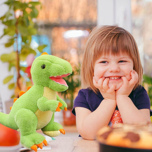 Tickles Cute Dinosaur Soft Stuffed Plush Animal Toy for Kids Boys & Girls Birthday Gifts (Color: Green Size: 30 cm)