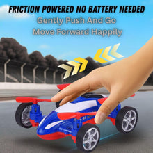 Load image into Gallery viewer, GRAPHENE Drone Flying Car Toy Friction Powered Realistic Moving Fans 4 Rotors with Red Propeller Blades 360° Wings Rotation Pullback Opening Push and Go Forward Backward Vehicle Design for Kids
