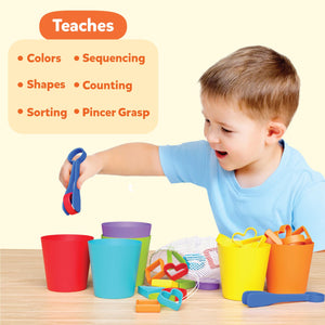 Skillmatics Silicone Rainbow Sorting Board Game - Learning & Educational Toy, Sorting, Counting & Sequencing Skills, Gift for Toddlers & Preschoolers Ages 3, 4, 5, 6