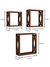 Load image into Gallery viewer, Home Sparkle MDF Wooden Wall Shelves (Brown)

