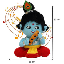 Load image into Gallery viewer, Mantra Chanting Baby Krishna (Small - 23 CM) | Musical Soft Plush Toy | Best Gift for Infants, Toddlers &amp; Babies
