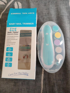 Baby Nail Trimmer New Born with Lights | Electric Baby Nail Cutter 0-6 Months with Multiple Filer Heads Adjustment | New Born Baby Products, Pack of 1