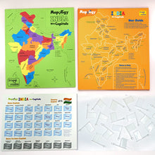 Load image into Gallery viewer, Imagimake Mapology India with State Capitals - Educational Toy and Learning Aid for Boys and Girls - India Map Puzzle - Jigsaw Puzzle, 25 Pieces, Kids

