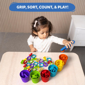 Skillmatics Silicone Rainbow Sorting Board Game - Learning & Educational Toy, Sorting, Counting & Sequencing Skills, Gift for Toddlers & Preschoolers Ages 3, 4, 5, 6