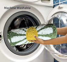 Load image into Gallery viewer, Roseate Flower Super Soft (40x60 cm) Microfiber 2000 GSM Bath Mat Super Absorbent Anti-Skid Door Mats for Home/Bathroom/Bedroom/Kitchen/Floor Mat (Green) Pack of 1
