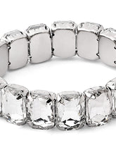 Load image into Gallery viewer, ZAVERI PEARLS Silver Tone Dazzling Stones Party Bling Bracelet For Women-ZPFK12138
