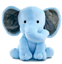 Load image into Gallery viewer, Babique Elephant Sitting Plush Soft Toy Cute Kids Animal Home Decor Boys/Girls (Blue, 30 cm)
