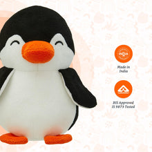 Load image into Gallery viewer, Amazon Brand - Jam &amp; Honey Soft Penguin Plush Toy for Kids | Soft Toy for Boys and Girls | Super-Soft and Safe| Ideal for Gifting | Height 17 cm | Black and White
