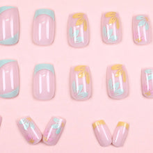 Load image into Gallery viewer, Buddy Jelly Trends Premium Designer 24pcs Stick-on Nails set, with Easy Glue Tab application, Nails are Reusable &amp; Unbreakable (W1358)
