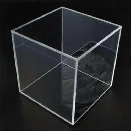Transparent Plastic Box, Acrylic Box for Display, Acrylic Cube Box Available in All sizes, Transparent Cube Box, Crystal Clear Box, Customizable