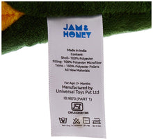 Load image into Gallery viewer, Amazon Brand - Jam &amp; Honey Dinosaur, Cute, Plush/Soft Toy, Suitable for Boys, Girls and Kids, Super-Soft, Safe, 34 cm (Green &amp; Yellow)
