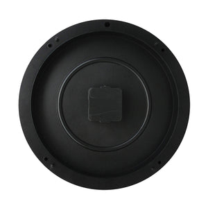 Solimo 12-inch Plastic & Glass Wall Clock - Victorian Bliss (Silent Movement), Black