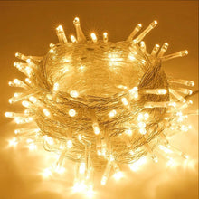 Load image into Gallery viewer, Homesake® 36 Feet Long 40 LED Power Pixel Serial String/Fairy Light | Plug Sourced | Home &amp; Outdoor Decoration, Diwali, Christmas, Wedding, Party, Festival Ladi Jhalar Lights (Pack of 1 Warm White)
