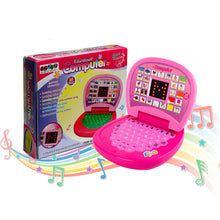 Load image into Gallery viewer, Gooyo 2011A Battery Operated Educational Learning Laptop Toy with LED Display and Music Effect | Babies/Girls/Boys/Toddlers | Pink Color, Power Source: 3xAA Battery (Not Included)
