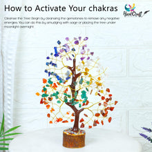 Load image into Gallery viewer, Chakra Tree, Crystal Tree for Positive Energy - Crystals &amp; Healing Stones - Feng Shui Seven Chakra Tree of Life Decor - Home Decorations for Living Room, 7 Chakra Tree, 200 Beads, 8-10&quot;
