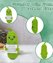 Load image into Gallery viewer, Crochet Toys, Crochet, Crochet Gifts, Crochet Dolls Rich and Colorful Cucumber Toys are Trustworthy Gifts and Beautiful Ornaments That Can Be Given as Gifts (1.96 * 4.33in)
