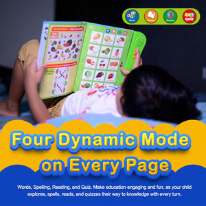 Kiddale ABC & 123 Intelligent Book For Kids |Interactive,Musical,Educational,Speaking,Talking Ebook|Rhymes And Stories|Best Gift For Ages 1-4+,Multicolour