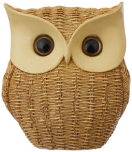 Load image into Gallery viewer, amazon basics Modern Classy Happy Owl Resin Art Figurine | Beautiful Home Decor (Brown)
