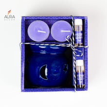Load image into Gallery viewer, AuraDecor Fragrance Heat Diffuser Gift Set with Tealight Candles || HomeDecor || Diffuser Set || Tealight || Candles (Lavender)

