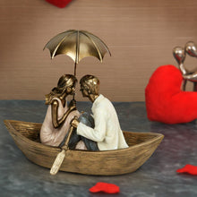 Load image into Gallery viewer, TIED RIBBONS Valentine Gift for Girlfriend Boyfriend Husband Wife Girls Boys Birthday Wedding Anniversary Romantic Boat Couple Showpiece for Home Decor Living Room Table,23 Cm,5 Cm,Gold

