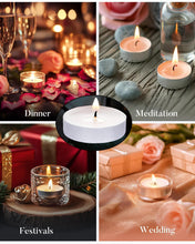 Load image into Gallery viewer, Homesake Wax Tealight Candle Holder for Home Decoration, Room, Bedroom, Birthday Decoration Kit | Tea Lights Candle Home Decor Items - Set of 100

