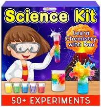Load image into Gallery viewer, Kit4Curious® Science Chemistry Experiment Kit -Birthday Gift for Boys Girls, Smart Learning STEM Educational Lab Toy for 6-14 Year Olds
