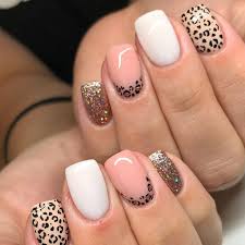 Animal Print Tri-Color Sober Readymade Nail Art Artificial/Fake Press on Nails for Girls and Women