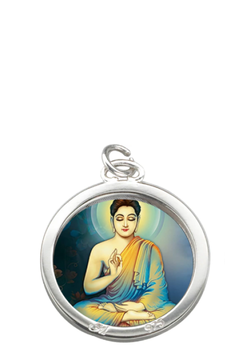 Spiritual Buddha Locket , Locket with Spiritual Buddha Photo, Spiritual Buddha Pendant Locket with Chain