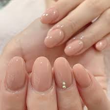 Rich Plain with Stone Art Glossy Medium Length Nail Art Artificial / Fake Nails / Press on Nails for Girls and Women