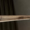 Load image into Gallery viewer, Linear Wooden Hanging Lamp Chandelier,wood ceiling led lamp,dining room modern chandelier,kitchen island lighting,wood pendant linear light, Solid wood

