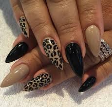 Leopard Print Animal print Premium Quality Multi Shade Readymade Nail Art Artificial/Fake Press on Nails for Girls and Women