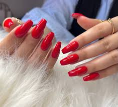 Premium Red Rich Nail Art Artificial / Fake Nails / Press on Nails for Girls and Women