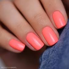 Sober Light Orange Nail Art Artificial / Fake Nails / Press on Nails for Girls and Women