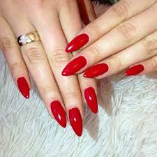 Premium Oval Red Shade Nail Art Artificial / Fake Nails / Press on Nails for Girls and Women