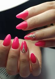 Bridal Pink with Stone Nail Art Artificial Nails / Fake Nails / Press on Nails for Girls and Women