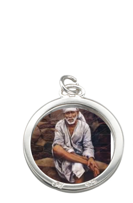 Sai Baba Locket , Locket with Sai Baba Photo, Sai Baba Pendant Locket with Chain