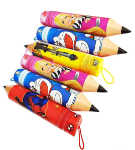 Pack of 10 - Pencil Shape Pouch (Pouches) Return Gift for Kids / wholesale return gifts online / Kids Stationary at whole sale Price