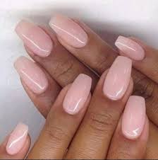 Glossy light pink nails Readymade Nail Art Artificial/Fake Press on Nails for Girls and Women