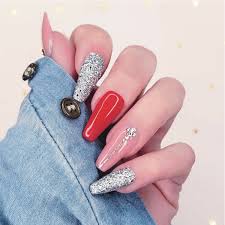 Premium Party Wear Glittery Nail Art Artificial / Fake Nails / Press on Nails for Girls and Women